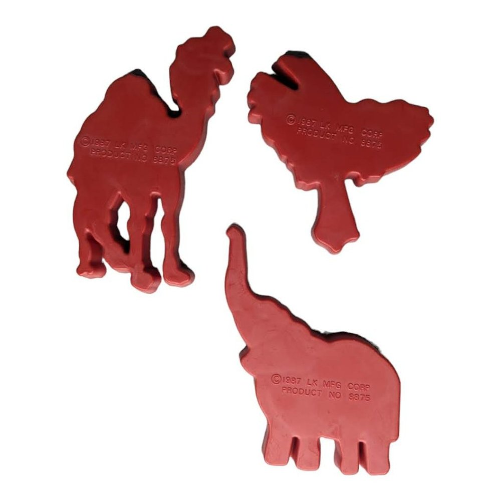 Vintage 1987 Detailed Animal Cookie Cutters